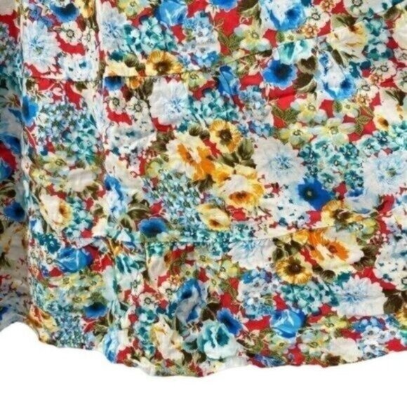 Oboe Women's Floral Mini Dress Size Large - Picture 7 of 14